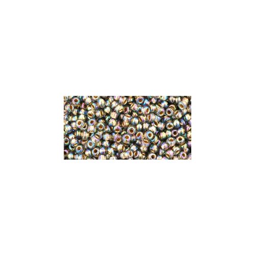 Toho kásagyöngy - 999 - Gold-Lined Rainbow Black Diamond - 11/0