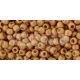 Toho Round Japanese Seed Bead  -  pf551f  -  Galvanized Frosted Pinkish Gold Permanent Finish  -  size: 11/0