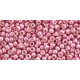 Toho Round Japanese Seed Bead  -  pf553  -  Galvanized Pink Permanent Finish  -  size: 11/0