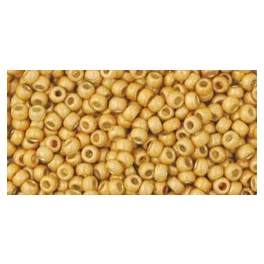   Toho Round Japanese Seed Bead  -  pf557f  -  PermaFinish - Matte Galvanized Starlight  -  size: 11/0