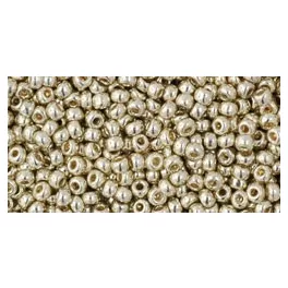   Toho Round Japanese Seed Bead  -  pf558  -  PermaFinish - Galvanized Aluminum  -  size: 11/0