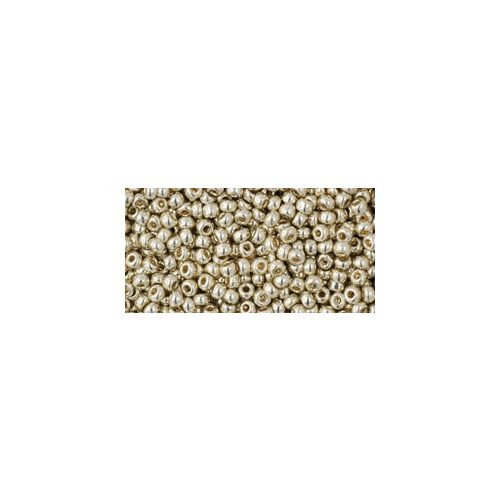 Toho Round Japanese Seed Bead  -  pf558  -  PermaFinish - Galvanized Aluminum  -  size: 11/0
