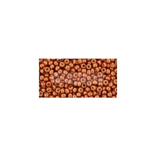 Toho Round Japanese Seed Bead  -  pf562  - PermaFinish - Galvanized Saffron -  size: 11/0