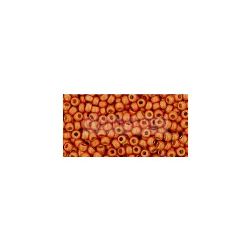 Toho Round Japanese Seed Bead  -  pf562f  -  PermaFinish - Matte Galvanized Saffron  -  size: 11/0