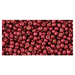   Toho Round Japanese Seed Bead  -  pf564  -  Galvanized brick Red Permanent Finish  -  size: 11/0