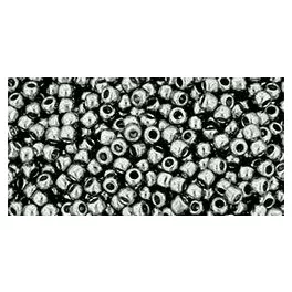   Toho Round Japanese Seed Bead  -  pf565  - PermaFinish - Galvanized Blue Slate -  size: 11/0
