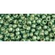 Toho Round Japanese Seed Bead  -  pf570  -  Galvanized Metallic Mint Green Permanent Finish  -  size: 11/0