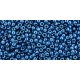 Toho Round Japanese Seed Bead  -  pf584  -  PermaFinish - Galvanized Turkish Blue  -  size: 11/0