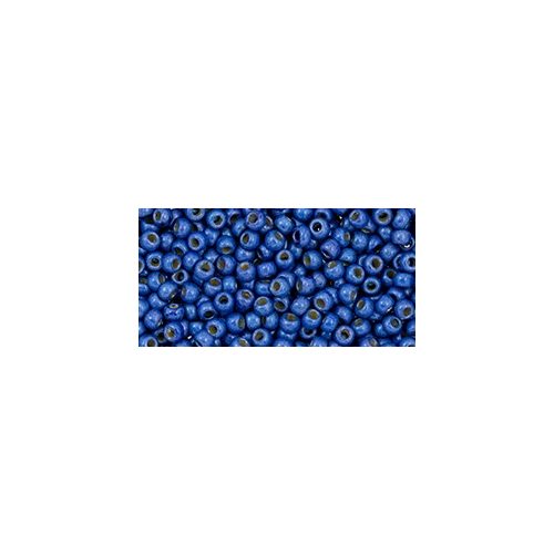 Toho kásagyöngy - pf586f - PermaFinish - Matte Galvanized Denim Blue - 11/0