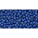 Toho Round Japanese Seed Bead  -  pf583f  -  PermaFinish - Matte Galvanized Denim Blue  -  size: 11/0