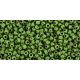 Toho Round Japanese Seed Bead  -  y321 -  HYBRID Opaque Mint Green - Picasso -  size: 11/0