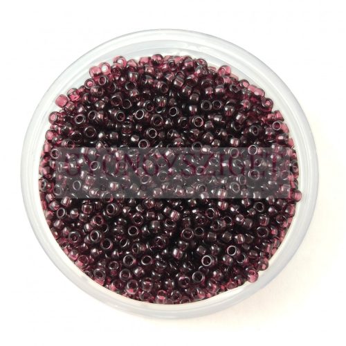 Toho Round Japanese Seed Bead  -  6c - Transparent Dark Amethyst  -  size: 15/0