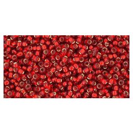 Toho kásagyöngy - 25c - Silver-Lined Ruby - 15/0