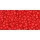 Toho Round Japanese Seed Bead  -  45a - Opaque Cherry  -  size: 15/0