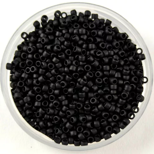 Toho kásagyöngy - 49f - Matt Black - 15/0