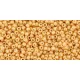 Toho Round Japanese Seed Bead  -  123d - Opaque-Lustered Dk Beige -  size: 15/0
