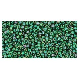 Toho kásagyöngy - 322 - Gold-Lustered Emerald - 15/0