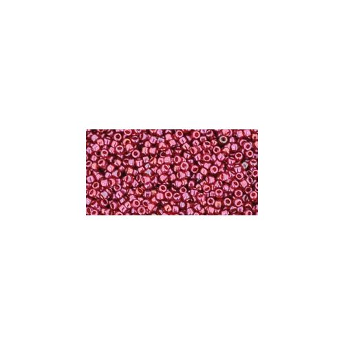 Toho Round Japanese Seed Bead  -  332 - Gold Lustered Raspberry  -  size: 15/0