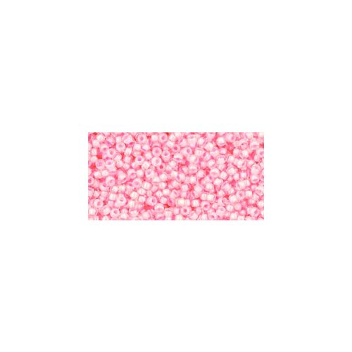 Toho kásagyöngy - 379 - Cotton Candy-Lined Crystal - 15/0