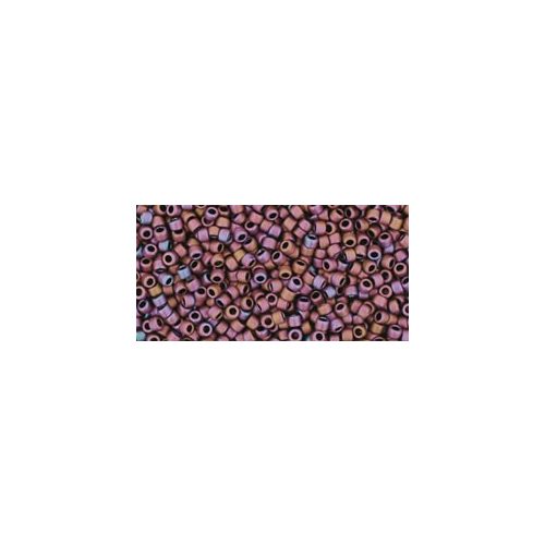 Toho Round Japanese Seed Bead  -  703 - Matte-Color Mauve Mocha -  size: 15/0