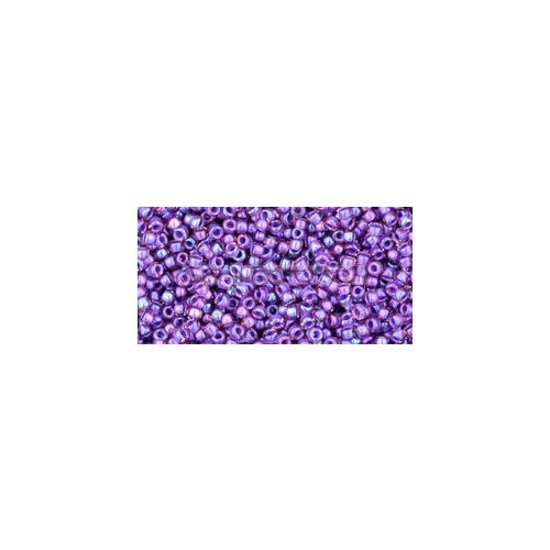 Toho Round Japanese Seed Bead  -  928 Purple Lined Rose  -  size: 15/0