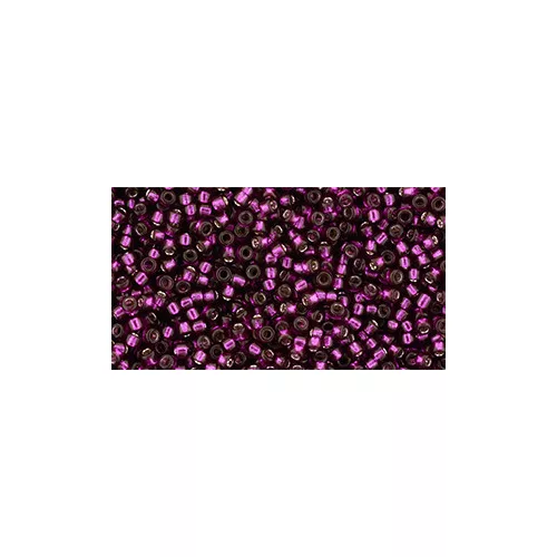 Toho Round Japanese Seed Bead  -  2223 - Silver-Lined Dragonfruit  -  size: 15/0