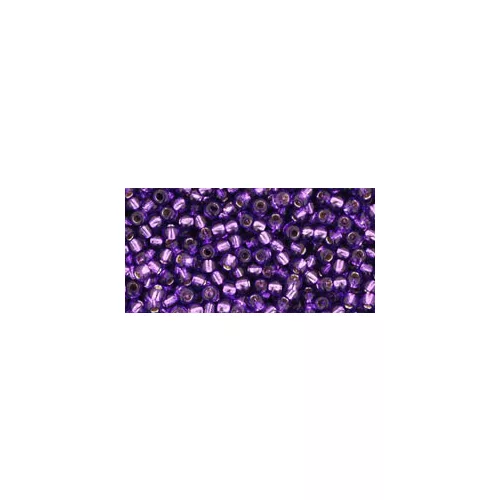 Toho Round Japanese Seed Bead  -  2224 - Silver-Lined Purple-  size: 15/0