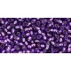 Toho Round Japanese Seed Bead  -  2224 - Silver-Lined Purple-  size: 15/0