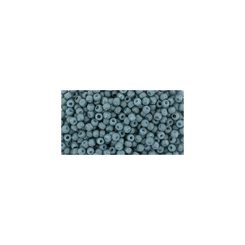 Toho Round Japanese Seed Bead  -  2605f  -  Semi Glazed Blue Turquoise  -  size: 15/0
