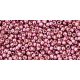 Toho Round Japanese Seed Bead  -  pf553 - PermaFinish - Galvanized Pink Lilac -  size: 15/0