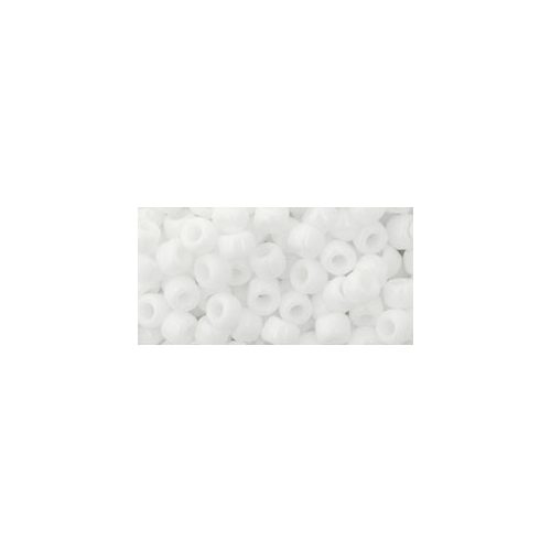 Toho Round Japanese Seed Bead  -  41  -  Opaque White   -  size: 6/0