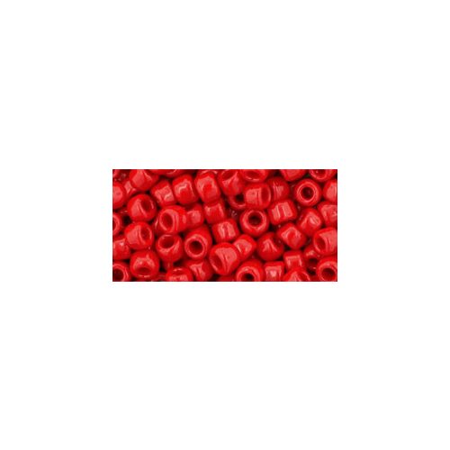 Toho Round Japanese Seed Bead  -  45  -  Opaque Red Pepper   -  size: 6/0