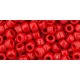 Toho Round Japanese Seed Bead  -  45  -  Opaque Red Pepper   -  size: 6/0