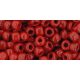 Toho Round Japanese Seed Bead  -  45a  -  Opaque Cherry Red   -  size: 6/0