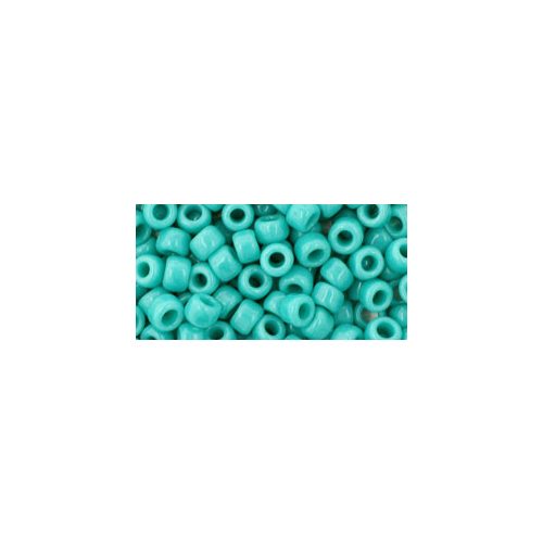 Toho Round Japanese Seed Bead  -  55  -  Opaque Turquoise Green   -  size: 6/0