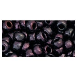   Toho Round Japanese Seed Bead  -  90  -  Metallic Amethyst Gun Metal   -  size: 6/0