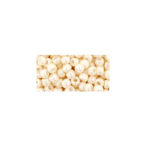 Toho Round Japanese Seed Bead  -  123  -  Opaque-Lustered Lt Beige - size: 6/0