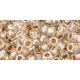 Toho Round Japanese Seed Bead  -  994  -  Gold Lined Rainbow Crystal   -  size: 6/0