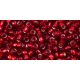 Toho Round Japanese Seed Bead  -  25c  -  Silver Lined Ruby  -  size: 8/0