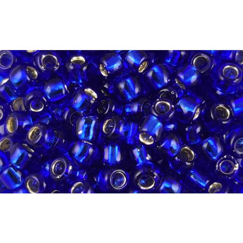 Toho Round Japanese Seed Bead  -  28 - Silver-Lined Cobalt - 8/0