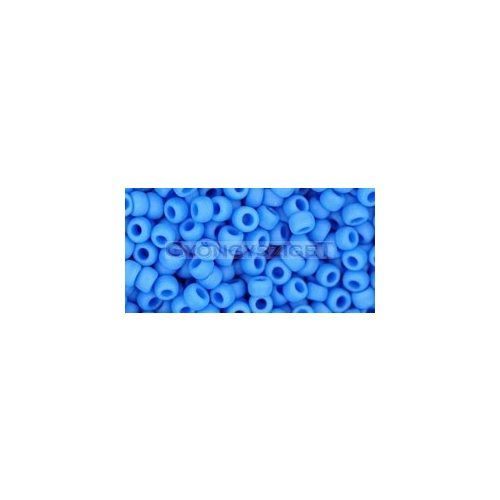 Toho Round Japanese Seed Bead  -  43df  -  Opaque Frosted cornflower Blue  -  size: 8/0