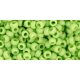 Toho Round Japanese Seed Bead  -  44f  -  Opaque-Frosted Sour Apple  -  size: 8/0