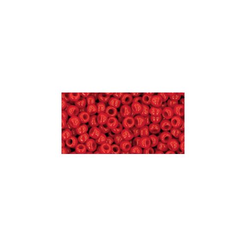Toho Round Japanese Seed Bead  -  45  -  Opaque Chilli Red  -  size: 8/0