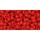 Toho Round Japanese Seed Bead  -  45f  -  Frosted Chilli Red  -  size: 8/0