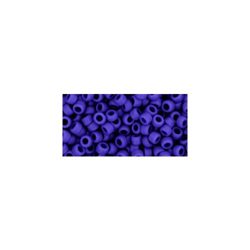 Toho Round Japanese Seed Bead  -  48f  -  Opaque-Frosted Navy Blue  -  size: 8/0