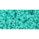 Toho Round Japanese Seed Bead  -  55f  -  Opaque-Frosted Turquoise - size: 8/0