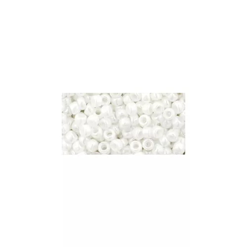 Toho kásagyöngy - 121 - Opaque-Lustered White - 8/0