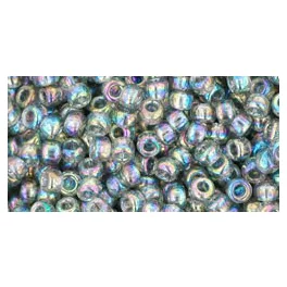   Toho kásagyöngy - 176 - Transparent-Rainbow Black Diamond - 8/0