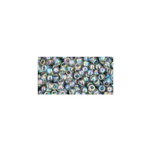 Toho kásagyöngy - 176 - Transparent-Rainbow Black Diamond - 8/0