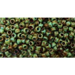 Toho kásagyöngy - y307 -  Hybrid Turquoise Picasso - 8/0